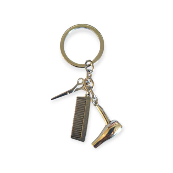 Sleutelhanger Kapper zilver