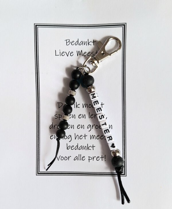 Sleutelhanger Meester