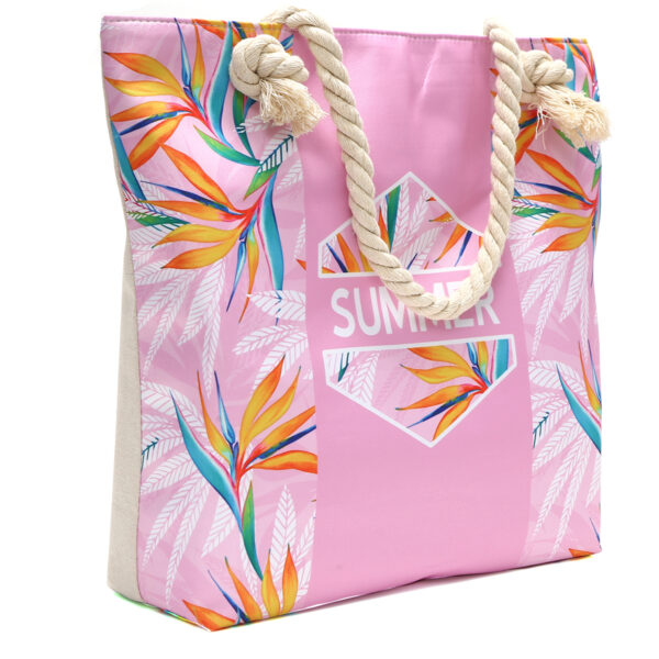 Strandtas roze - Afbeelding 3
