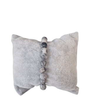 Armband Grijze Jaspers 8mm