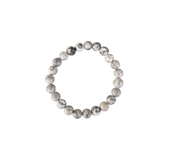 Armband Grijze Jaspers 6mm - Afbeelding 2